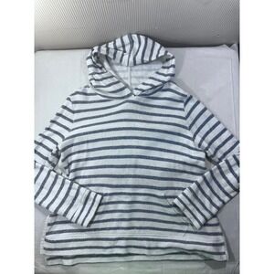 Old Navy Striped Hoodie Pullover Long Sleeve Casual Knit‎ Women Size L